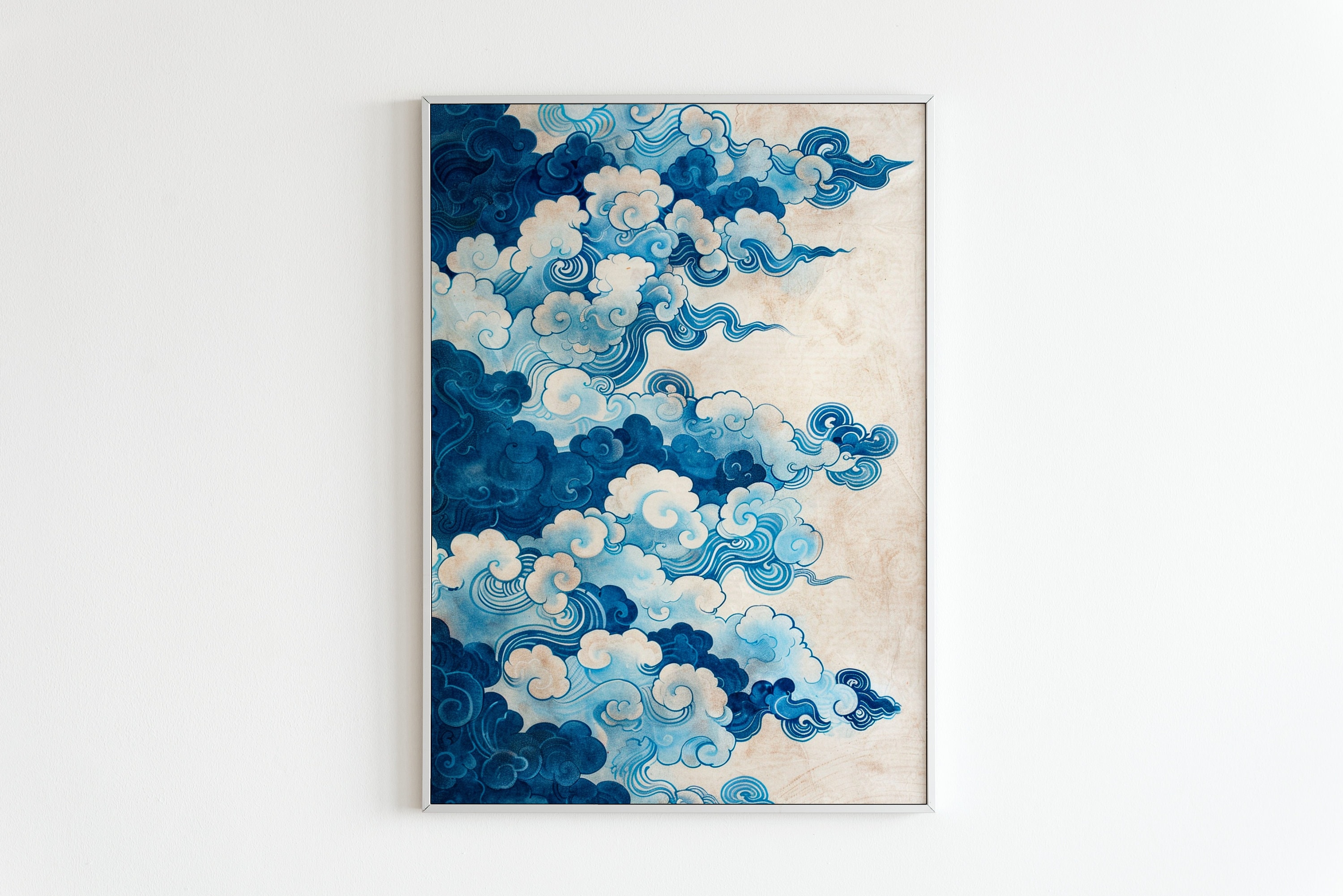 Ukiyoe Cloud Print | Japanese Woodblock Art (digital Download) - Etsy
