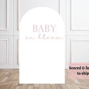 Aangepaste bordboogachtergrond | Baby in bloei achtergrond | Bruiloft, babyshower, achtergrond verjaardagsfeestje | Gender-onthullingsboog