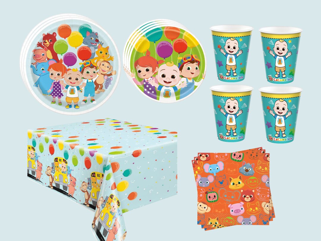 Party Tableware Plates Napkins Cups Tablecloth Etsy