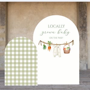 Custom Board Bogen Hintergrund | Baby in Bloom Hintergrund | Hochzeit, Baby Shower, Geburtstag Party Hintergrund | Geschlecht offenbaren Arch