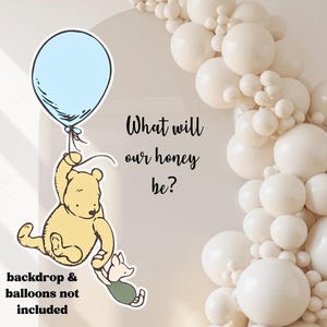 Classic Winnie The Pooh Coroplast Cut out For Baby Shower Backdrop Garland Prop Decor Birthday Bear