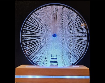 LED Night Light – Supernova, Circle of Infinity | Artistic Home Décor | Unique Gift | Made in California