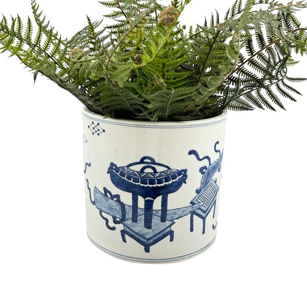 Blue and White Porcelain Planter