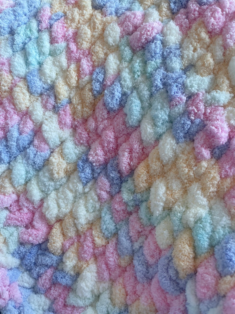 Small Handknitted Blanket, Perfect Size for the Next to Me Crib or Pram