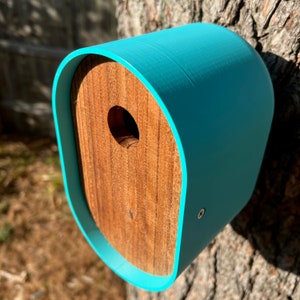 Modern Teal Birdhouse