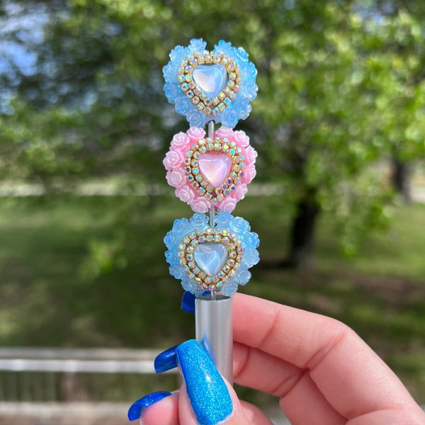 Heart Fancy Bead Floral Handmade Beads Flower Butterfly Acrylic Delicate Spring Beautiful Jewelry Making Accessories DIY Pen Keychain