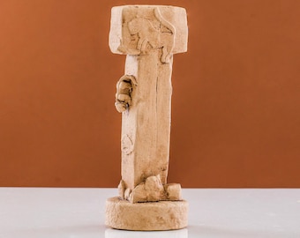 First Temple Stele Replica, Prehistoric T-Shape Totem Replica, Gobekli Tepe Pillar Sculpture, Ancient Anatolian Artifact, Neolithic Art