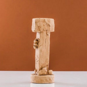 First Temple Stele Replica, Prehistoric T-Shape Totem Replica, Gobekli Tepe Pillar Sculpture, Ancient Anatolian Artifact, Neolithic Art