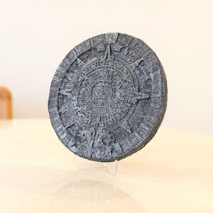 Pre Columbian Aztec Sun Stone Replica, Ancient Wall Plaque, Ancient Mesoamerican Calendar – Spiritual Home Decor