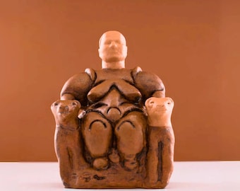 Handmade Cybele Statue: Neolithic Mother Goddess Replica