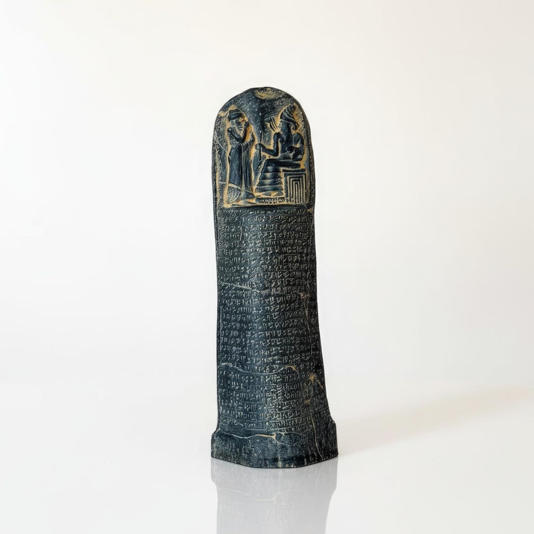 Code of Hammurabi Replica – Ancient Babylonian Law Stele, Lawyer Gift ...