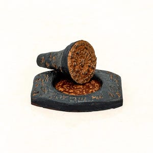 Mesopotamian Cuneiform Stamp Seal Replica: Historical Archaeology Gift