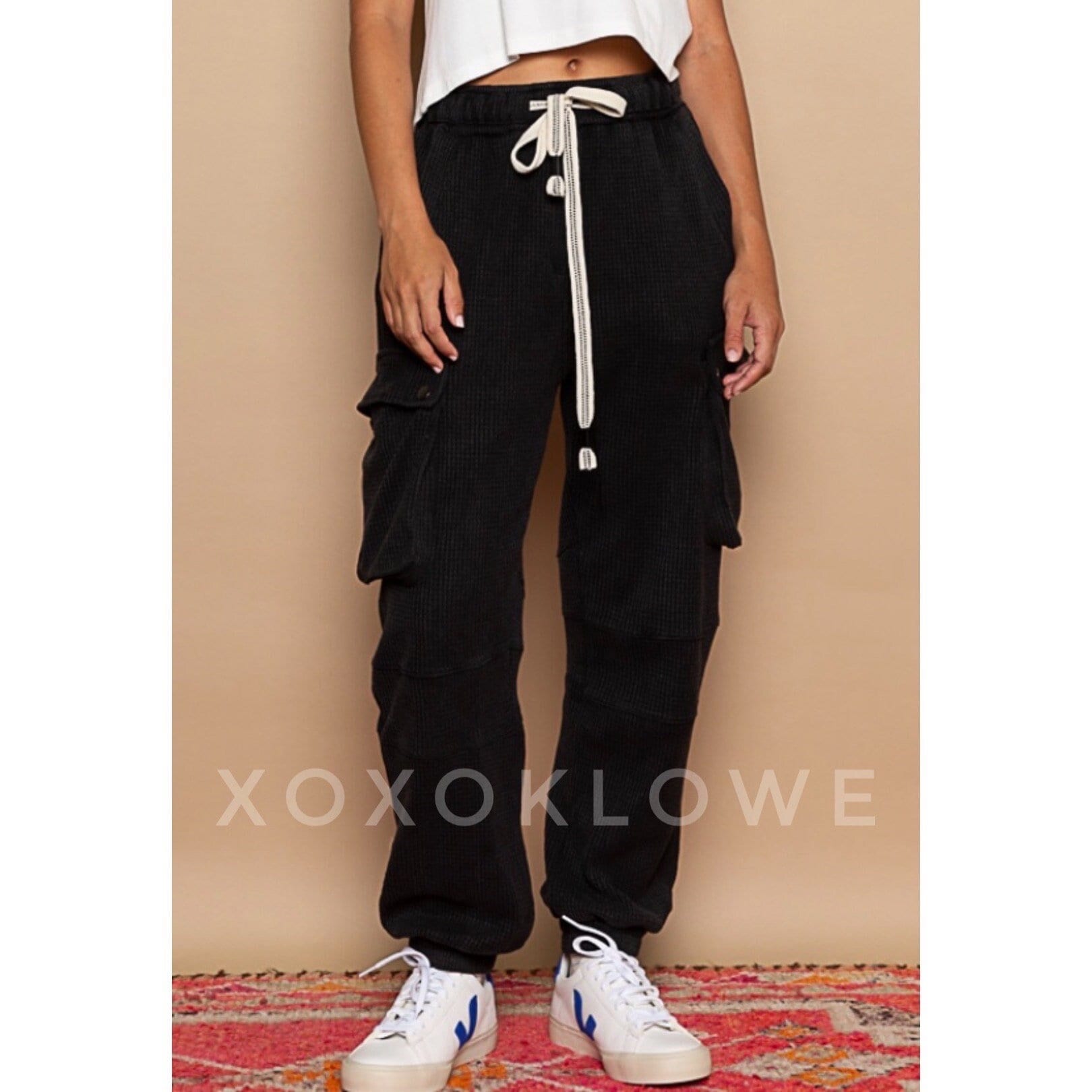 Denim Cargo with Rhinestone Joggers – The House of Stylez