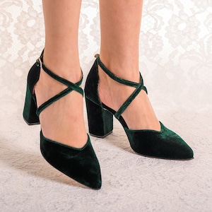 Pine green heels sale