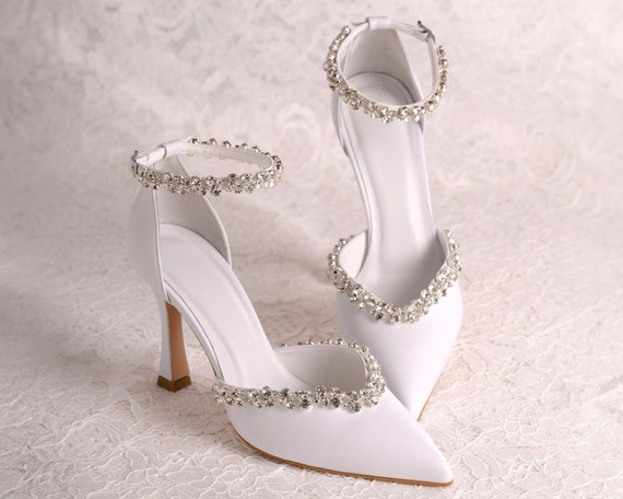 Dainty wedding shoes hotsell