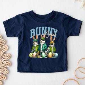 Camiseta de Pascua de Bunny Crew - Camiseta infantil de conejo de Pascua - Camiseta hip hop de conejo - Pascua divertida - Camiseta de búsqueda de huevos de Pascua - Camiseta para niños y niñas