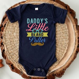 Daddy's Little Beard Puller Baby Onesie, Funny New Dad Gift