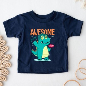 Awesome Dinosaur Kids T-Shirt - Cute Toddler Shirt - Funny Dino Tee - Boys & Girls T-Shirt - Dinosaur Lover Gift - Kids Graphic Tee