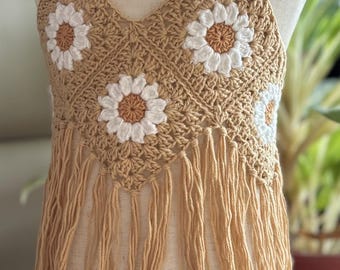 Fringed Toddlers Crochet Top