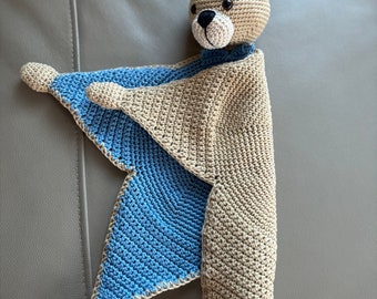 Crochet bear security toy