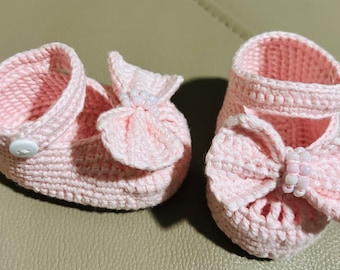 crochet baby shoes