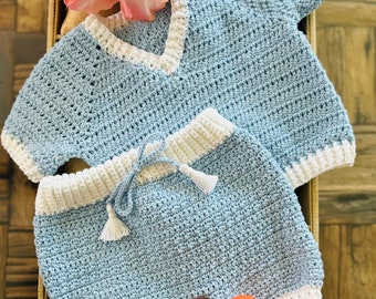 crochet baby set