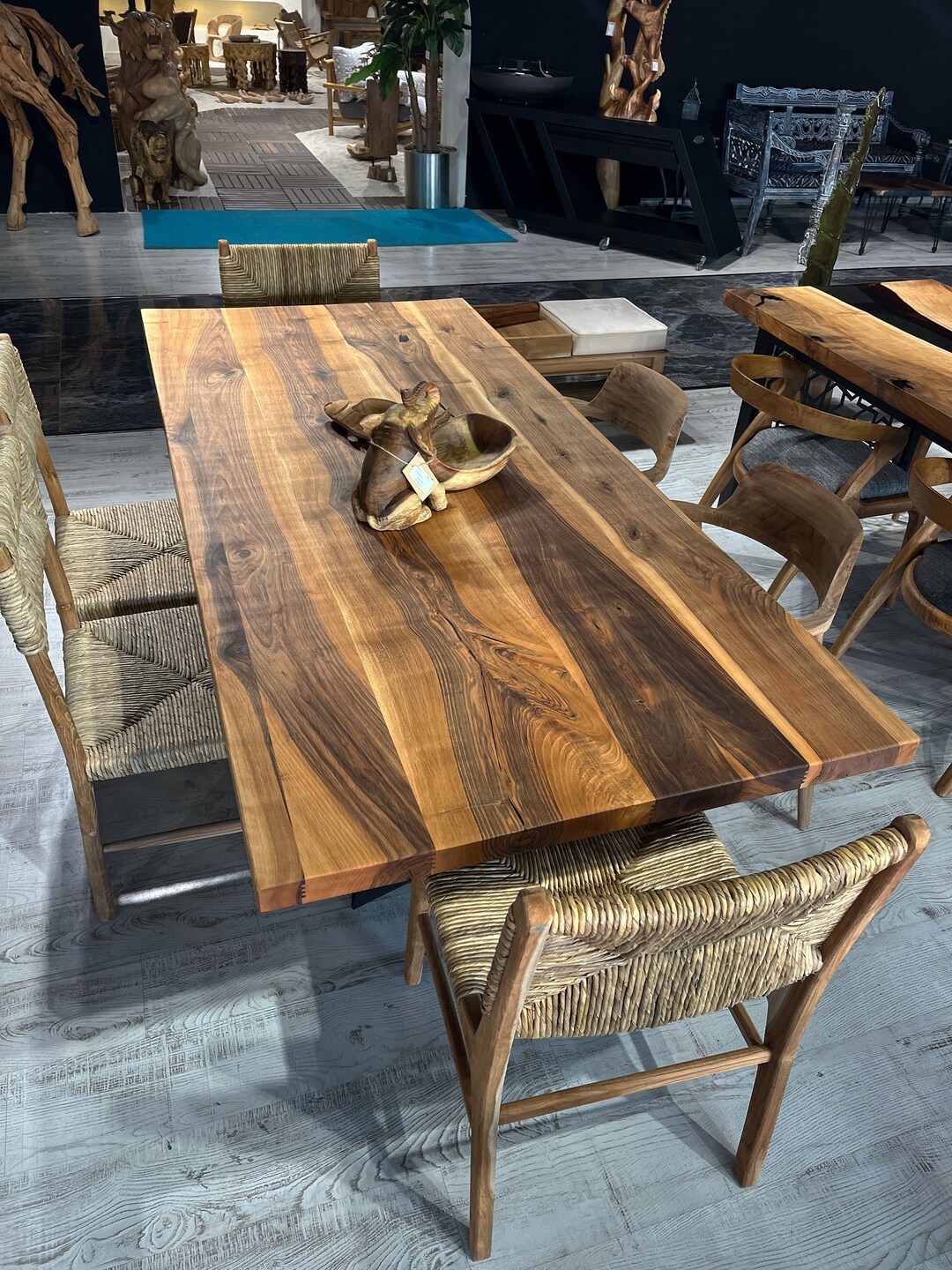 Custom Dining Room Table Wooden Farmhouse Table Minimalist Etsy