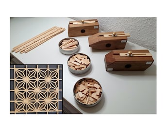 Kumiko Starter Kit Set Werkzeug Jigs Asanoha Fortgeschrittene DIY  - auch einzeln erhältlich