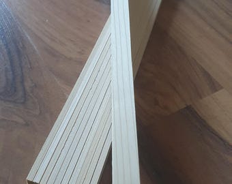 20x Kumiko strips / strips cedar wood L=495 mm
