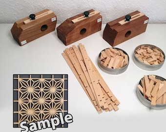 Kumiko Starter Kit Tool Asanoha Beginner Grote Set DIY - ook afzonderlijk verkrijgbaar