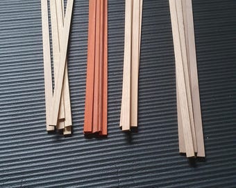 20x Kumiko strips, mixed, L=495 mm