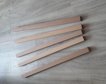 5x square wooden strips 600x30x30 mm from Mansonia