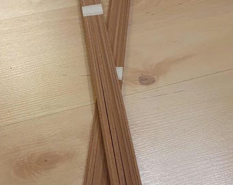 20x Kumiko mahogany strips L=495 mm