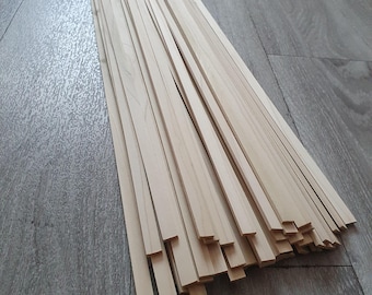 20x Kumiko Strips American Whitewood Tulip Tree L=495 mm