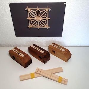 Kit de iniciación Kumiko, herramientas Asanoha, juego pequeño para principiantes, latón, bricolaje