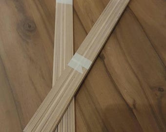 20x Kumiko strips - alder - L=495 mm