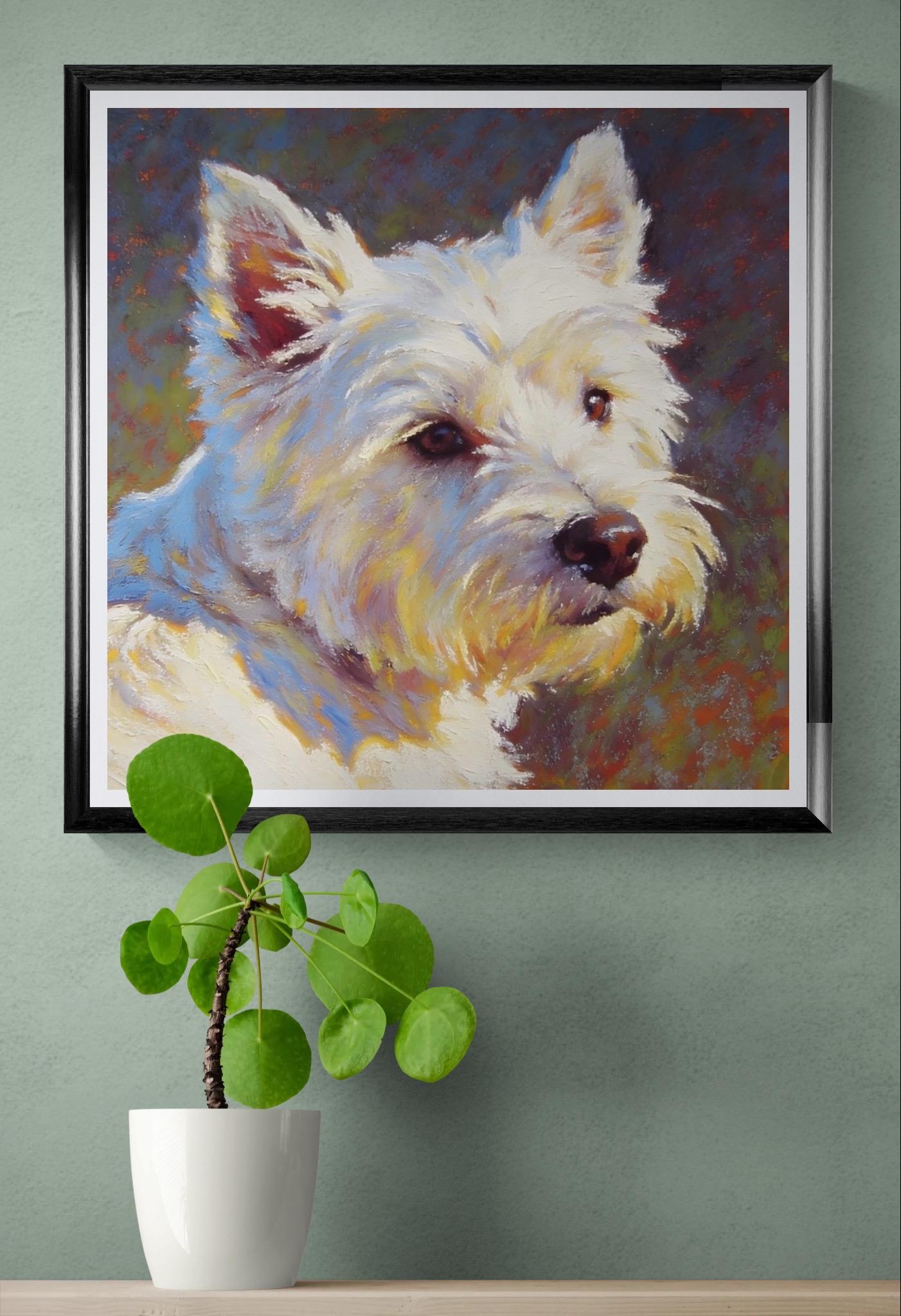 West Highland Terrier Art Print – White Dog Portrait, Framed or Canvas ...