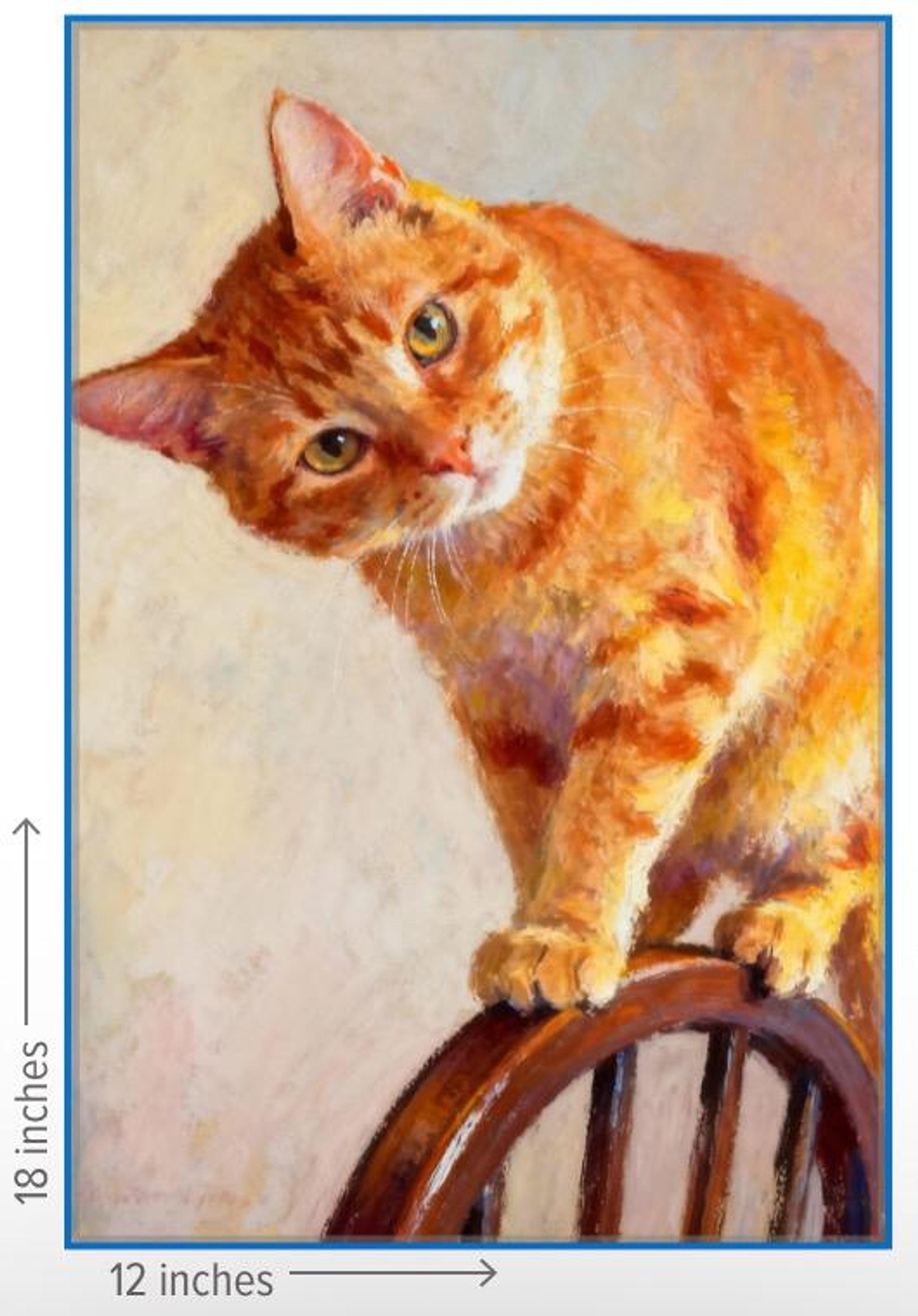 Orange Tabby Cat Painting Print, Framed or Canvas Wall Art - Etsy