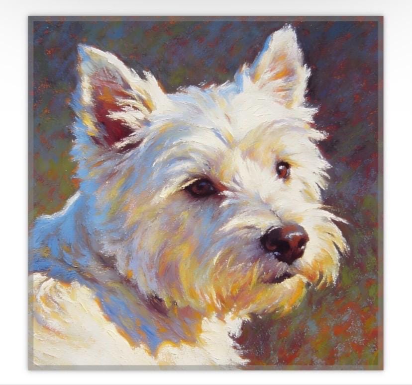 West Highland Terrier Art Print – White Dog Portrait, Framed or Canvas ...