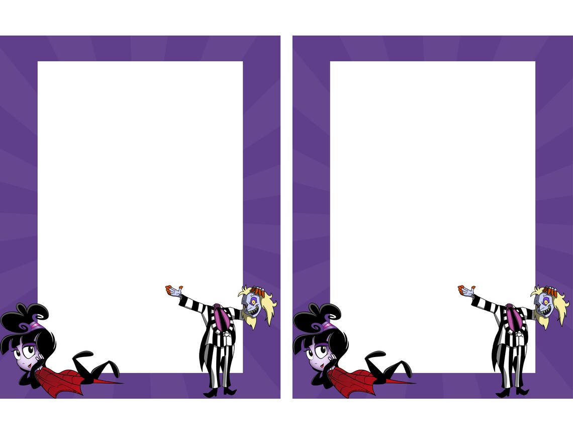 Beetlejuice Themed Collection #2 - Lined & Unlined - Memo and Letter ...