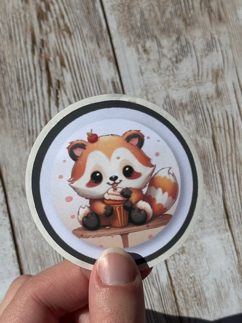 Red Panda Stickers | 4 Pk Red Panda Sticker Set | Cute Laptop/notebook ...