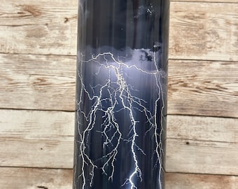 Lightning Strikes | Sports Tumbler | 20 oz Stainless Steel Sports Tumbler with Accessories | Gift