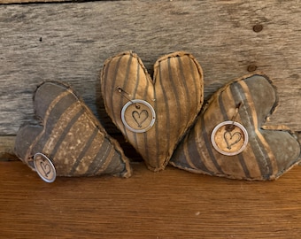 Handmade Primitive Patchwork Hearts Bowl Fillers