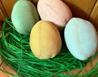 Primitive Handmade Fabric Spring Easter Eggs Bowl Fillers