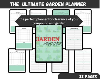 Gartenplaner, Gartentagebuch, Checkliste, Gartenkalender, Pflanzenkalender, Pflanzenkalender, Gartenmappe, Gartenplaner