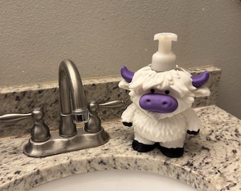 3D-geprinte Highland Cow-zeepdispenser voor producten van Bad Body Works