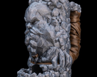 Stonebeard Dice Tower Can Holder – Gamer Tabletop Accessory