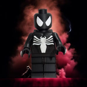 Black Suit Spider-Man Brick Buddy Collectible Toy - Unique Spider-Man Figure