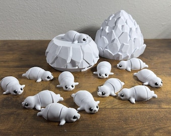 3D-geprint beeldje babyzeehondje - Flexi Buddy