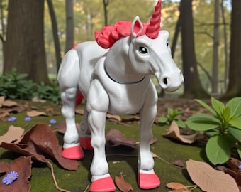 3D-geprint eenhoorn gelede Flexi Fidget speelgoedbureau huisdier